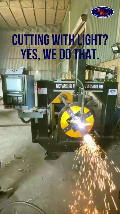 Industrial CNC Cutting Machine in Action