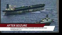 After seizure, images show U.S. Coast Guard ship escorting tanker Bella I
