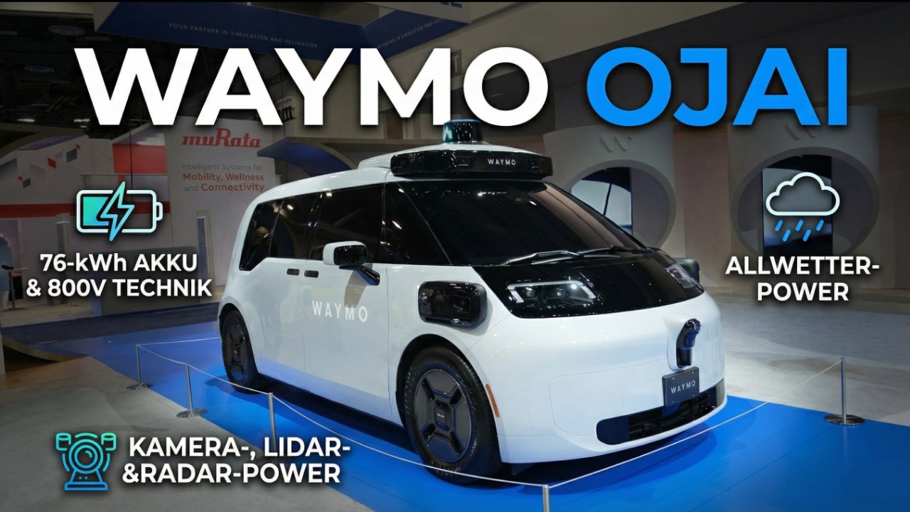 Waymo Ojai: Autonomer Van mit Kamera-, Lidar- und Radar-Power