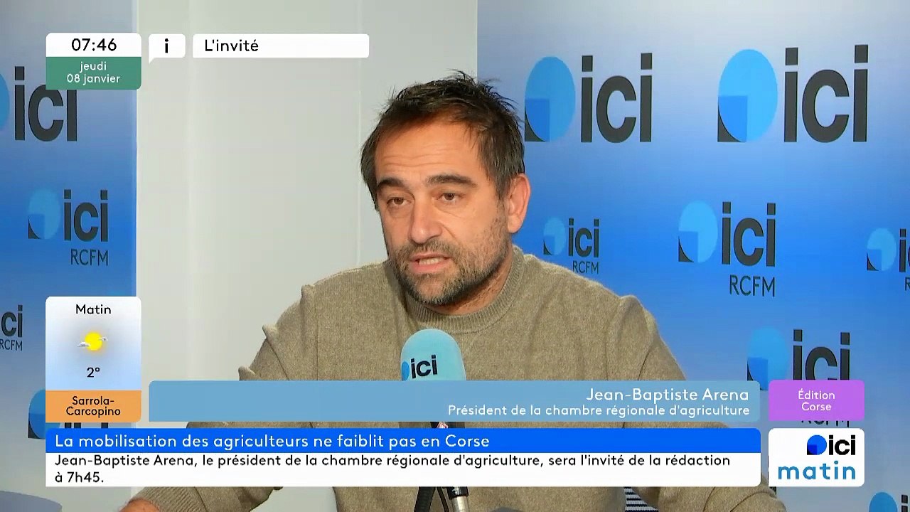 Jean-Baptiste Arena, président de la chambre régionale d'agriculture