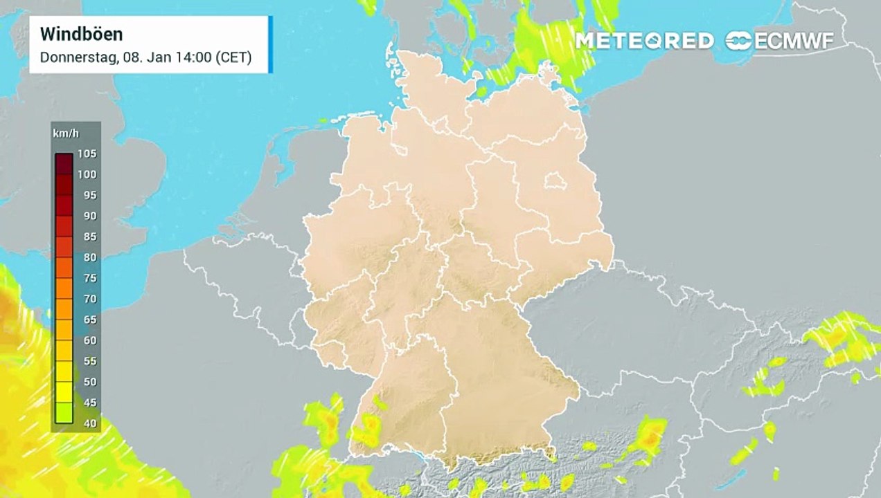 Schneetief elli bringt sturm!