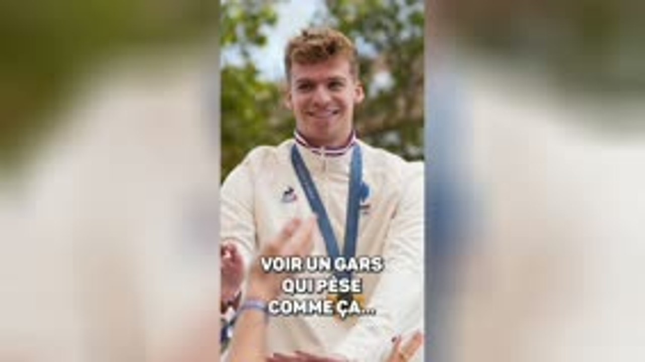 Spurs - Wembanyama sur Léon Marchand en courtside : "Voir un gars qui pèse comme ça..."