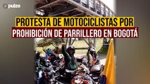 Motociclistas protestan por restricción de parrillero en Bogotá | Pulzo
