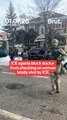 ICE agents block doctor from checking on woman fatally shot by ICE.