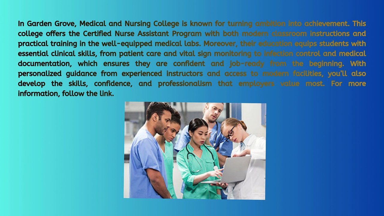 Certified Nursing Assistant Programs