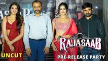 UNCUT 'The RajaSaab' Pre-Release Party In Hyderabad: Nidhhi Agerwal, Riddhi Kumar, Director & Others