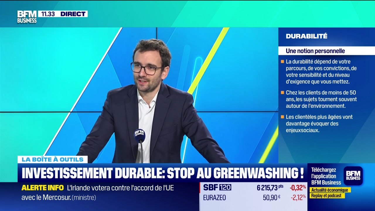 La boite à outils : Investissement durable, stop au greenwashing ! - 08/01