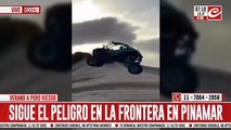 La Frontera sin control: sigue el peligro por vehículos todo terreno circulando en los médanos de Pinamar