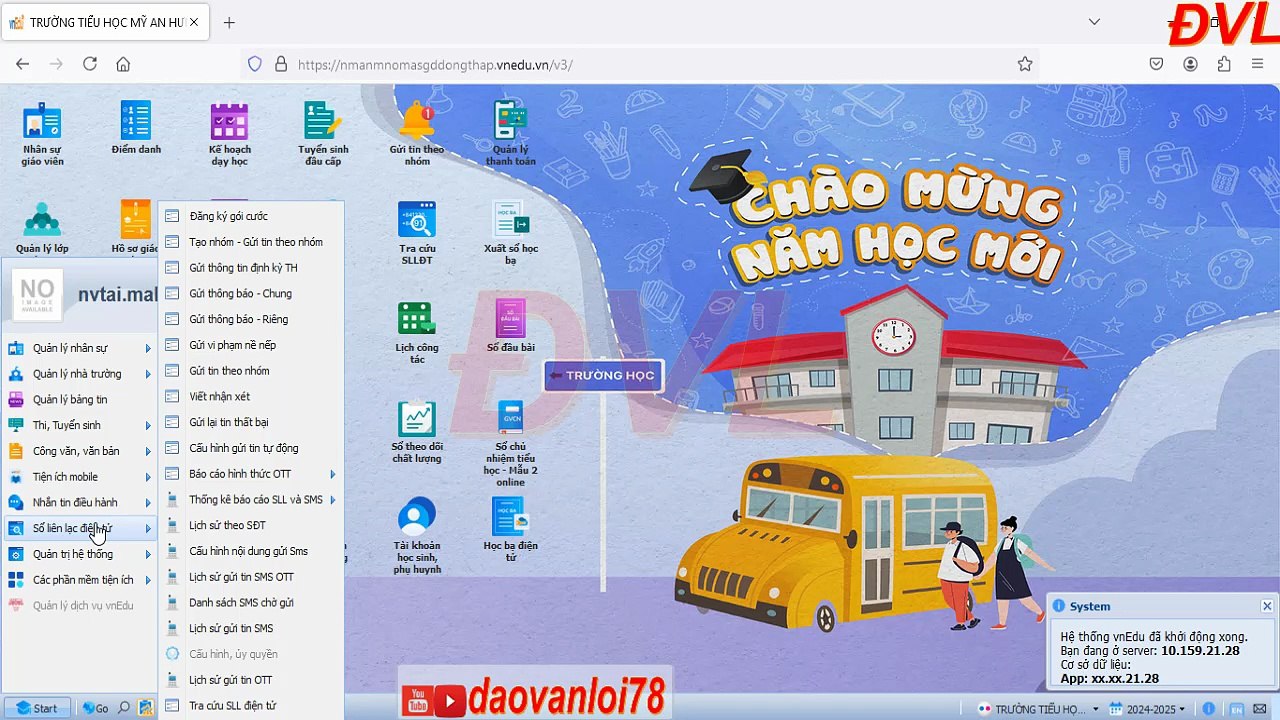 Cách gửi tin nhắn Sổ liên lạc điện tử trên VnEdu cho Giáo viên chủ nhiệm Tiểu học