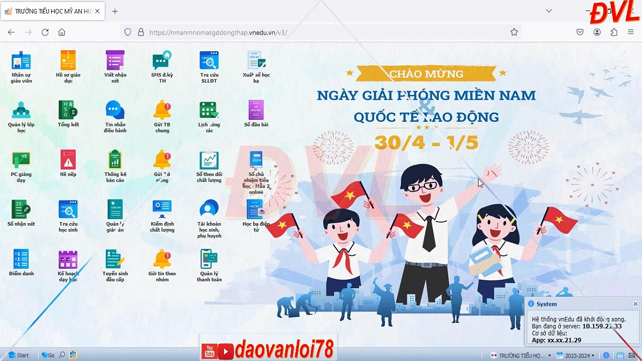 Cách Giáo viên chủ nhiệm xuất Học bạ số trên VnEdu
