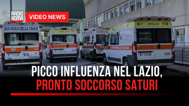 Picco influenza nel Lazio, pronto soccorso saturi