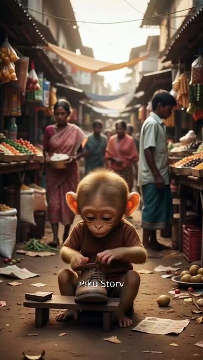 Baby Monkey Piku’s Emotional 😭 Story of Hardwork ❤️  Heart Touching & Inspirational Journey