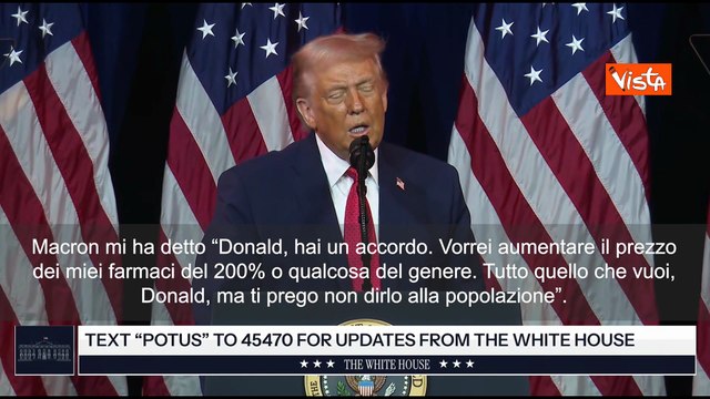 Trump imita Macron sui dazi: Ti prego Donald, non dirlo alla popolazione l