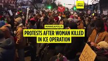 Protests erupt in Minneapolis after ICE officer kills woman during immigration crackdown