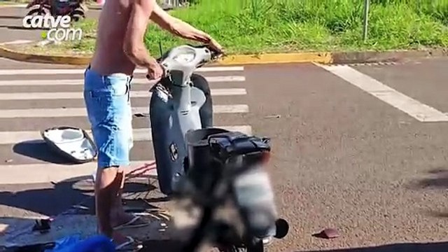 Motociclista fica gravemente ferido em acidente no bairro São Francisco em Toledo