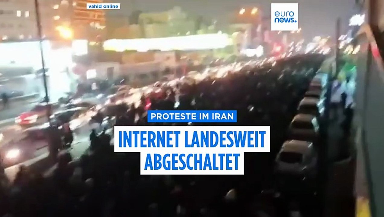 Massenproteste in teheran, internet landesweit abgeschaltet