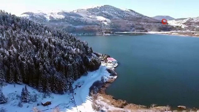 Beyaza bürünen doğa: Abant Gölü Milli Parkı