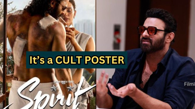 Prabhas First Reaction On Spirit Latest Poster | Raja Saab | Sandeep Reddy Vanga | Filmibeat Telugu