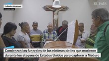 Primeros funerales de las víctimas civiles en Venezuela