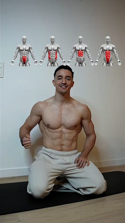 Six pack abs beginner home workout ! 🔥