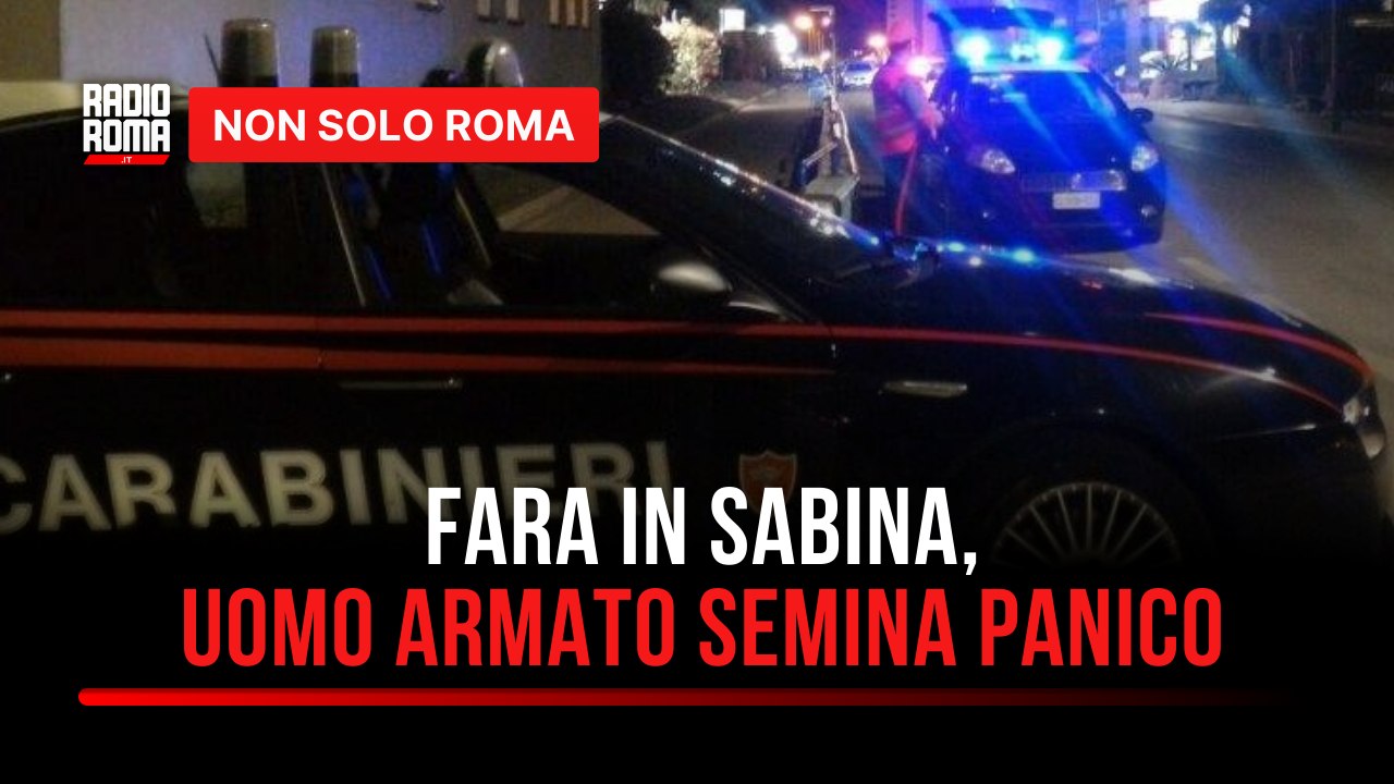 Fara in Sabina, uomo armato di coltello semina il panico in stazione: arrestato dai Carabinieri