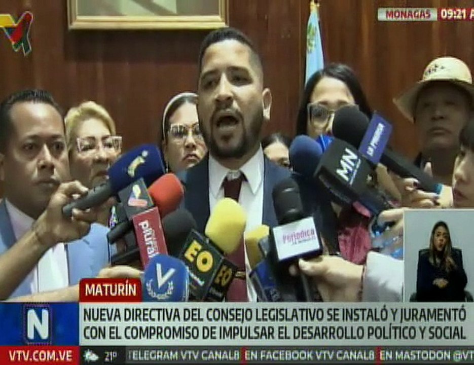Instalan nueva directiva del Consejo Legislativo en el estado Monagas