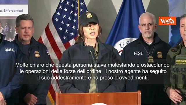 Donna uccisa a Minneapolis, Noem (Segr. Sicurezza Usa): Agente Ice ha agito per difendersi