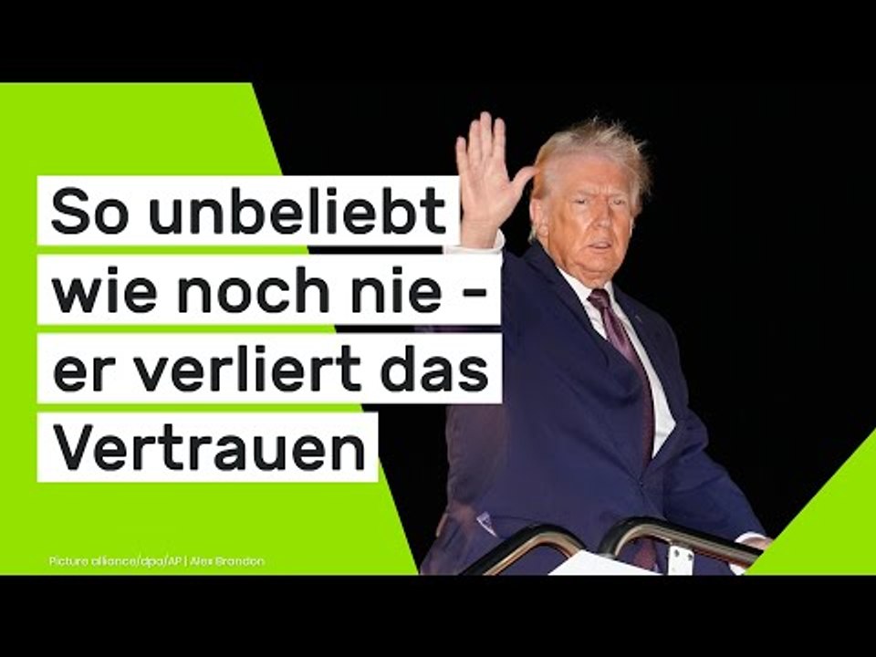 So unbeliebt wie noch nie - er verliert das Vertrauen