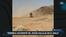 Terrible accidente de Jesús Calleja en el Rally Dakar