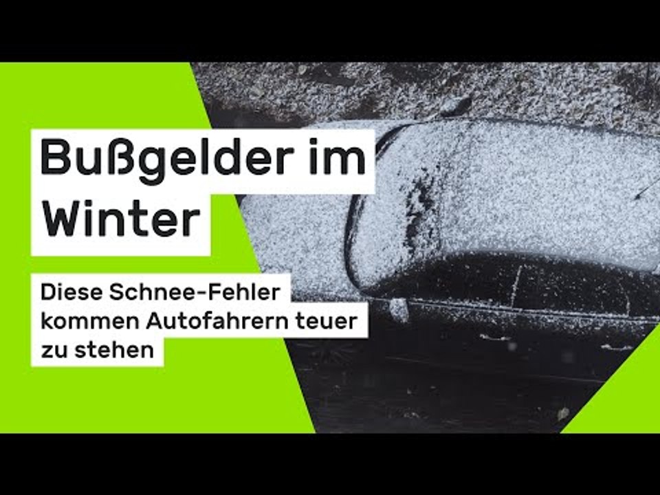 Bußgelder im Winter: Diese Schnee-Fehler kommen Autofahrern teuer zu stehen