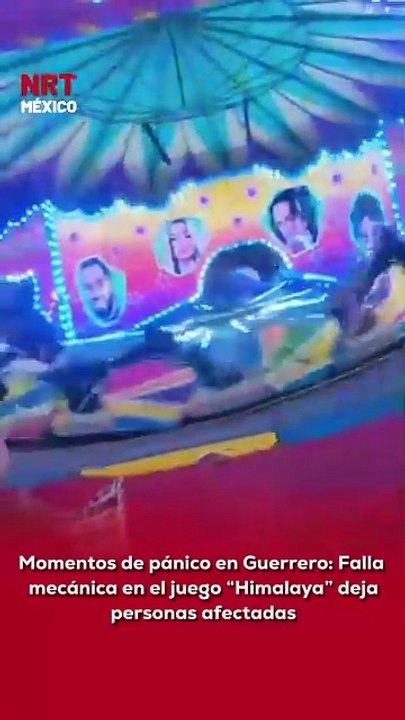 Momentos de terror se vivieron en la Feria de Chilpancingo, Guerrero, cuando el juego mecánico “Himalaya” comenzó a girar sin control durante varios minutos 🎡⚠️