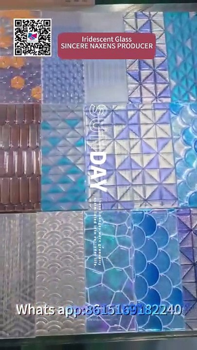 Iridescent Glass Machine,Colorful Glass,Vibrant Glass,Free Processing Technical Support,Glitter Glass Making Machine,Sparkling Glass Making Machine.The products processing method in the video will be provided free of charge