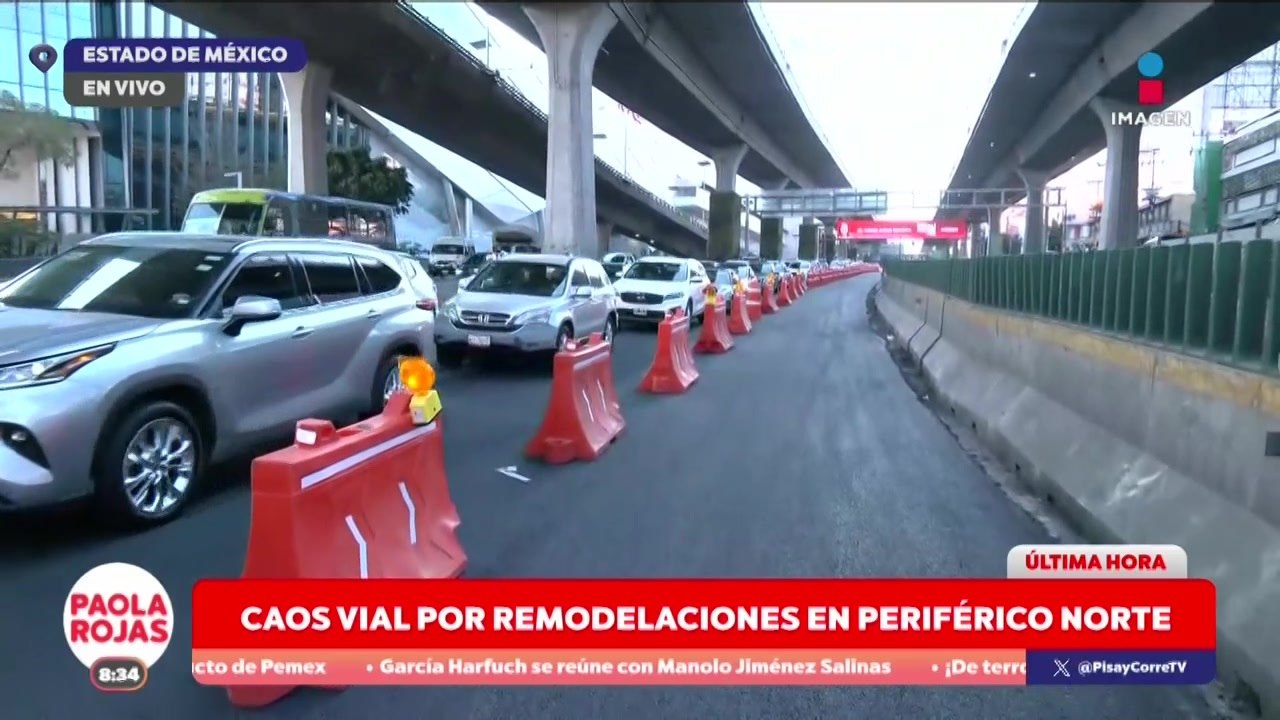 Caos vial en Periférico Norte por obras de rehabilitación | DPC con Paola Rojas
