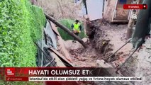 İstanbul’da etkili olan şiddetli yağış ve fırtına hayatı olumsuz etkiledi