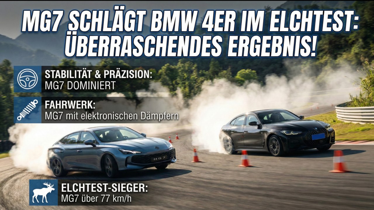 Fahrwerksduell: MG7 mit elektronischen Dämpfern gegen 4er-Coupé
