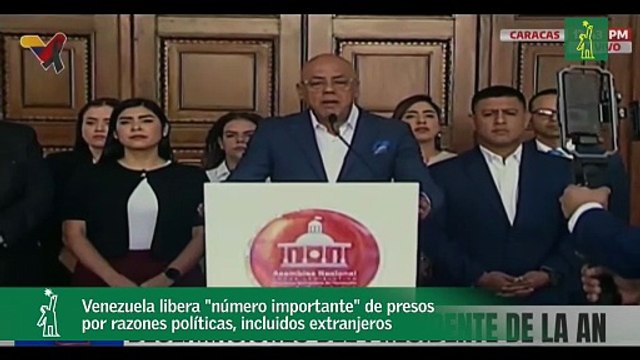 Venezuela libera número importante de presos por razones políticas, incluidos extranjeros