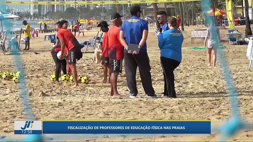Fiscalização de professores de educação física nas praias