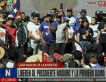 Juventud venezolana exigen la liberación del Presidente Nicolás Maduro y Primera Dama Cilia Flores