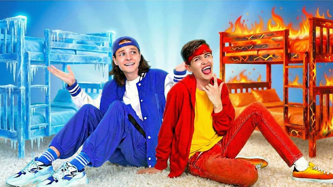 Nous construisons des chambres étonnantes ! Défi de relooking de chambre FROID vs CHAUD