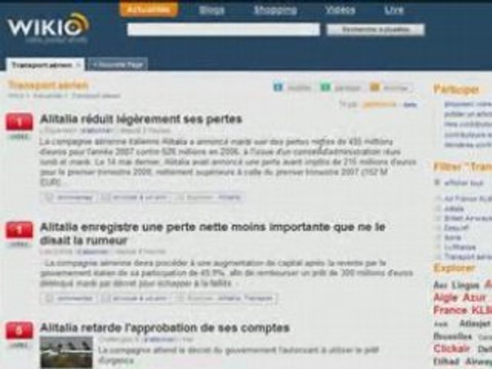 Partage RSS