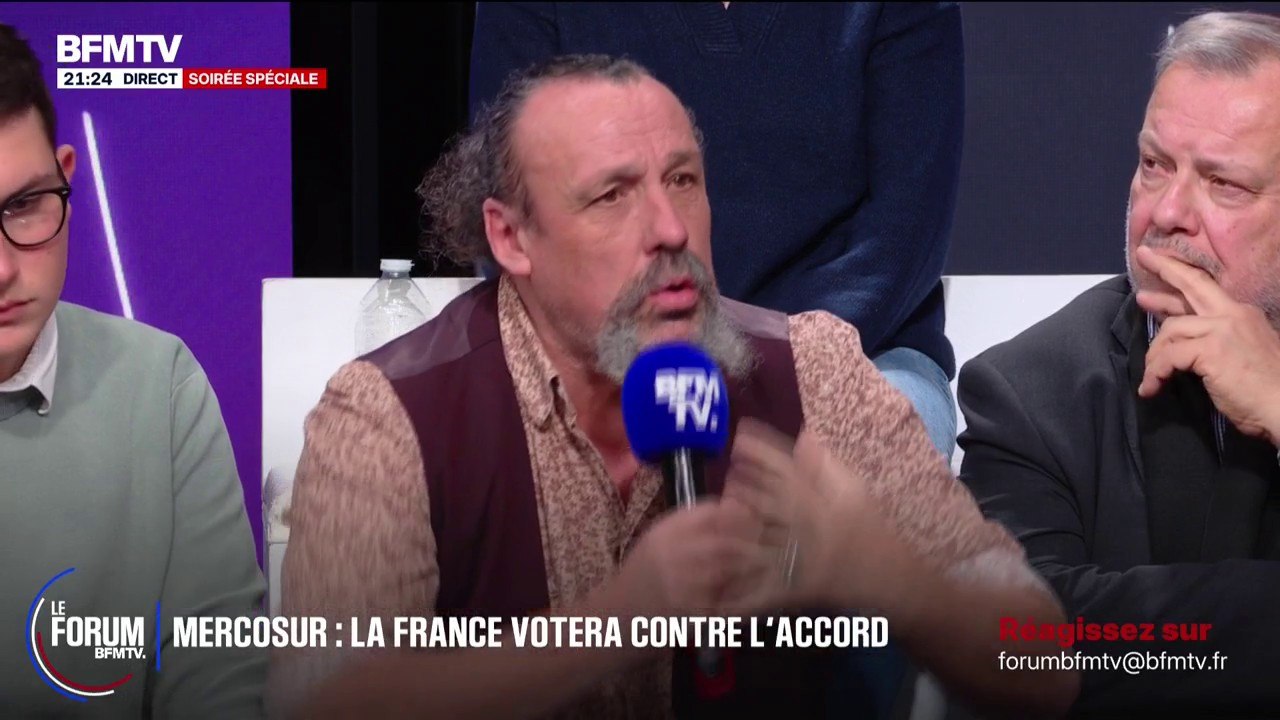 FORUM BFM - Mercosur : "Emmanuel Macron est dans une hypocrisie sans borne à nous dire qu'il va voter contre", déclare Benoît Biteau (Les Écologistes)