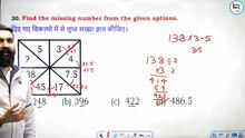 SSC CGL Reasoning Class - 19 / Missing Number And Matrix / Reasoning by Arun Sir