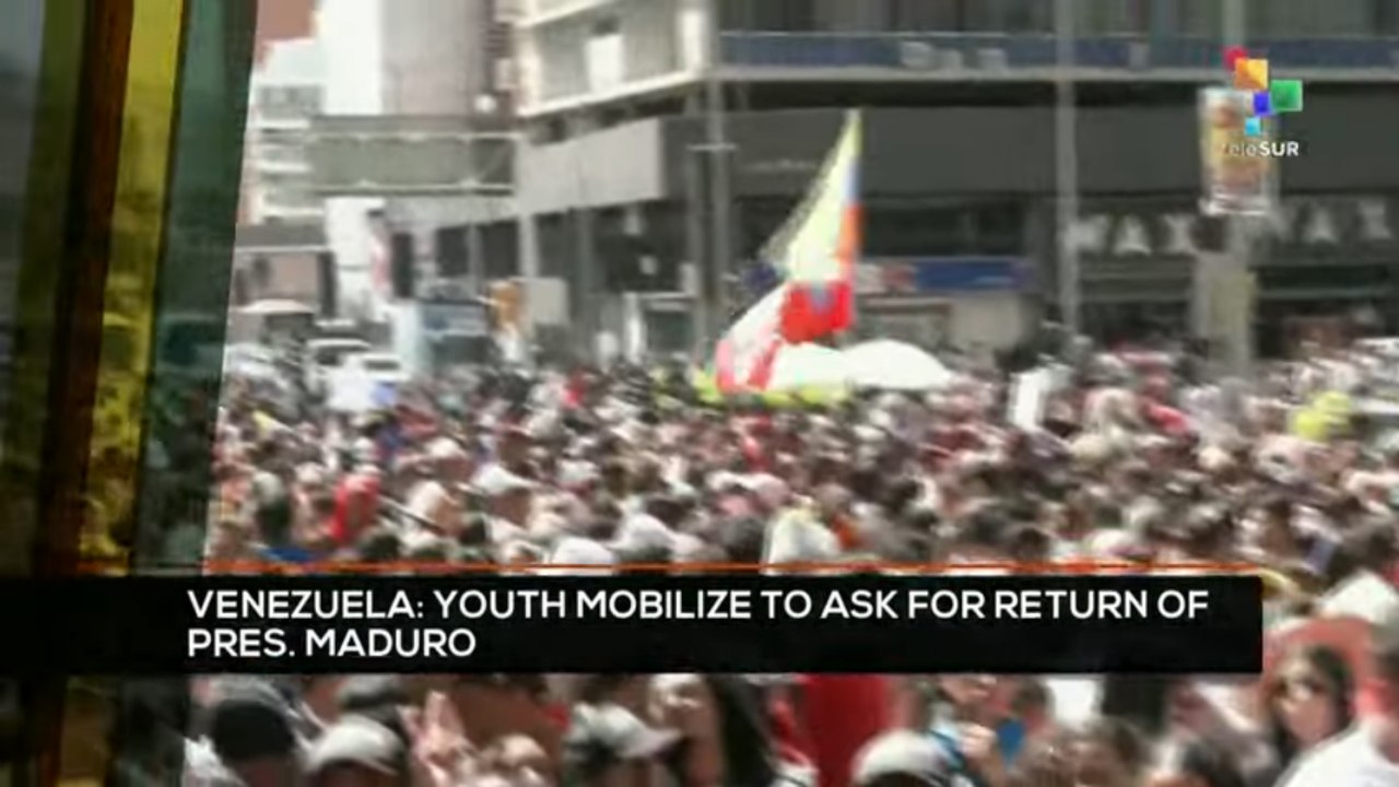 FTS 16:30 08-01: Venezuelan youth mobilize to ask return of Pres. Maduro
