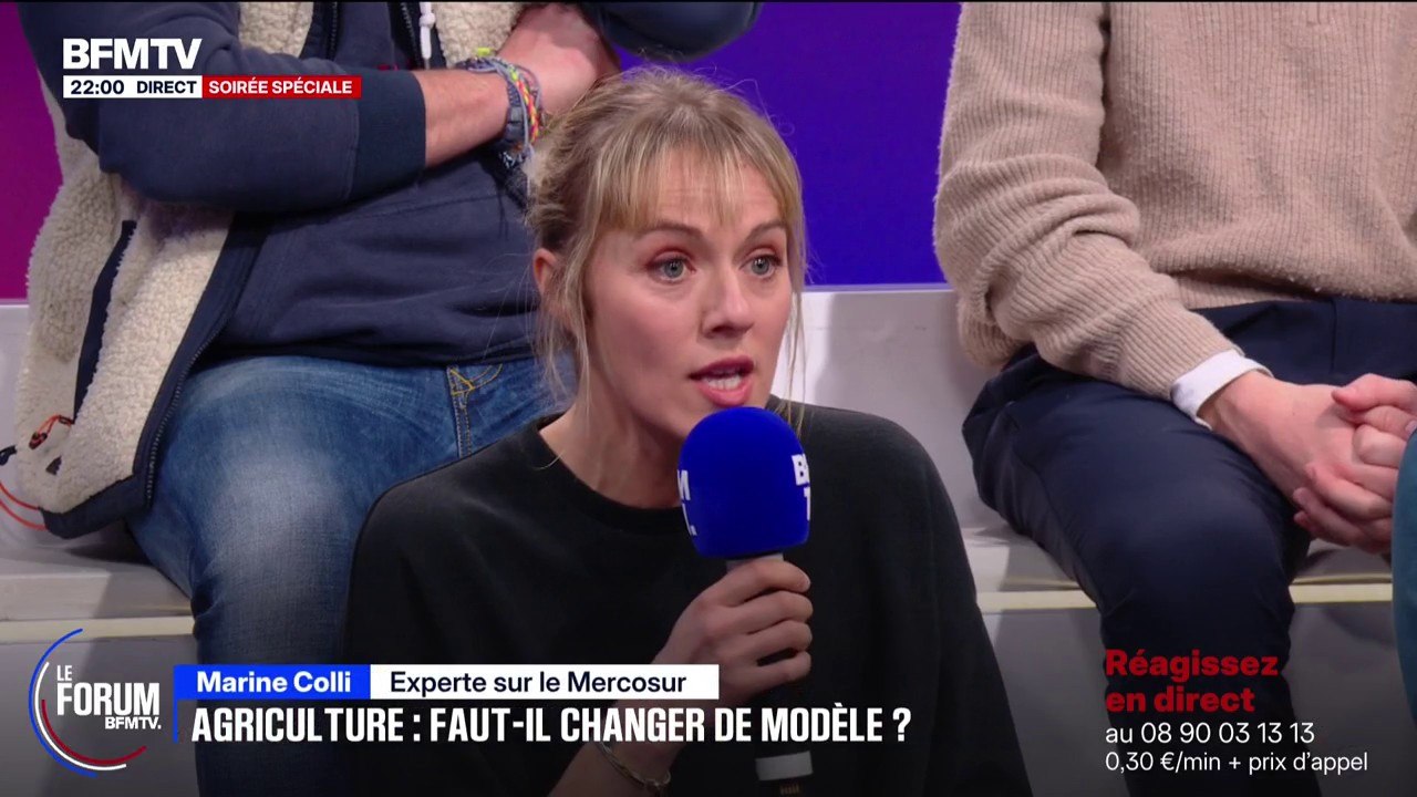 FORUM BFM - Colère agricole: "J'ai le sentiment qu'on est dans un modèle agricole à bout de souffle", estime Marine Colli, experte du Mercosur