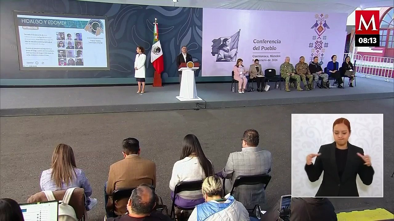 García Harfuch destaca resultados en lucha contra delincuencia