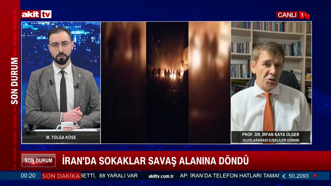 Gece Ajansı - M.Tolga Köse, İrfan Ülger - İran'da Sokaklar Savaş Alanına Döndü - 08.01.2026