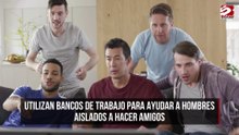 Utilizan bancos de trabajo para ayudar a hombres aislados a hacer amigos