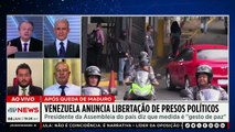 Venezuela anuncia libertação de presos políticos após queda de Maduro