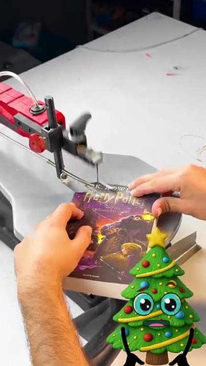 Turning Harry Potter into a Christmas tree! 🧙‍♂️🎄 #diycrafts  #holidaydecor