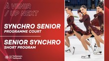 Championnats nationaux canadiens de patinage 2026 - Senior Patinage Synchronise - Programme Court